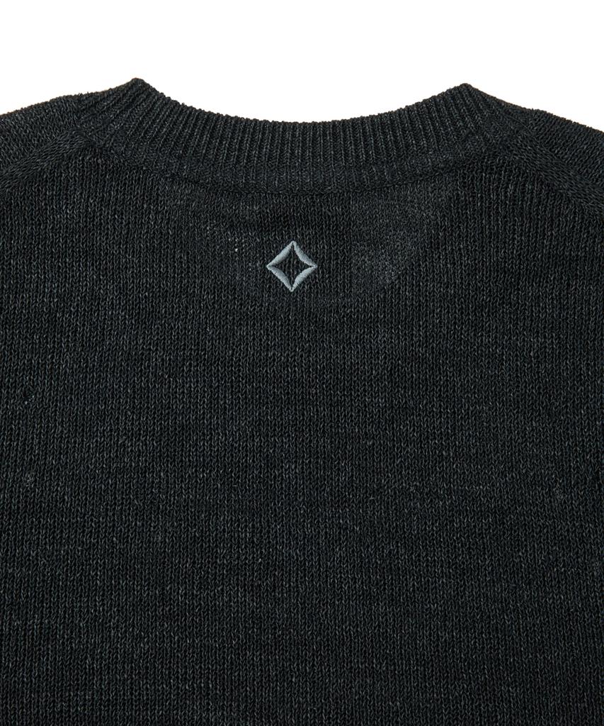Hellinogseuweeo Eclipse Hole Layer Knit_Black