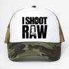 Я снимаю в RAW Фотограф Фотоаппарат Шляпа унисекс Летняя Регулируемая сетчатая дышащая козырек Тракерные кепки Подарки на день рождения