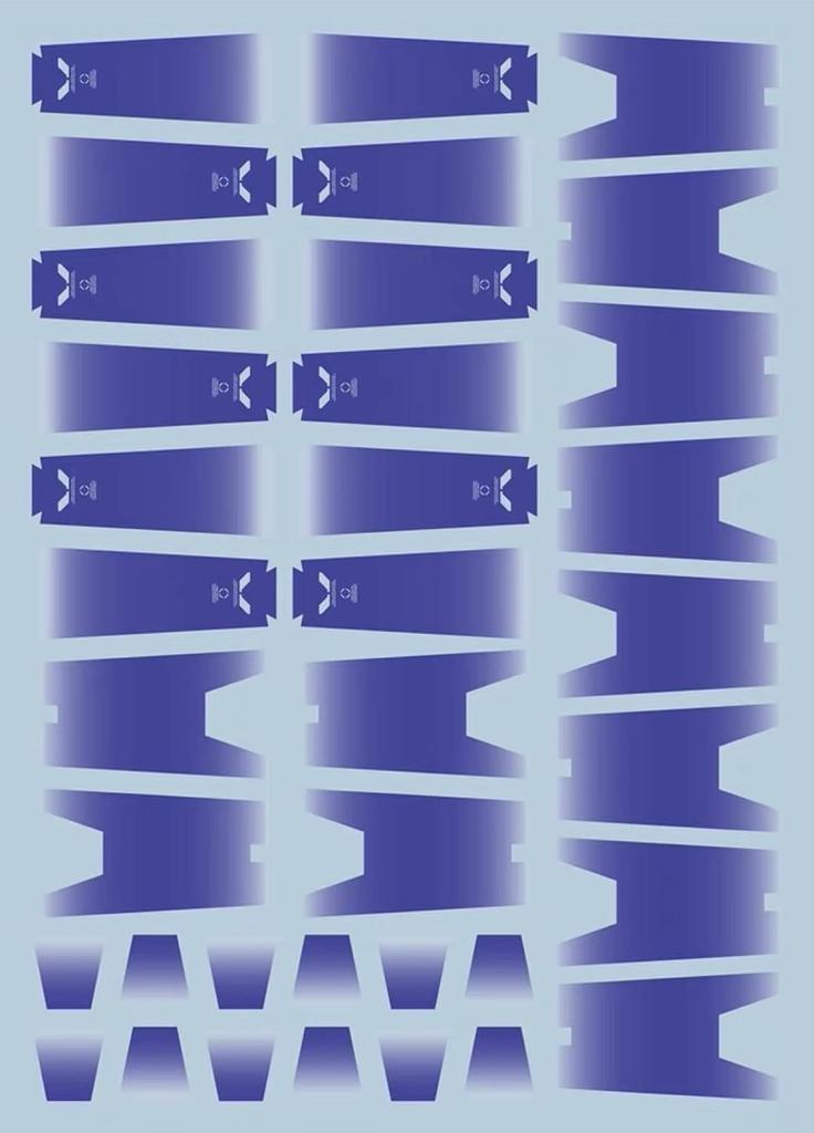 HG RG MG PG RE HiRM Robot MS Водопереводная наклейка для детализации деталей для MG Gundam Fluorescent!! (2 1/100 RX-93-v2 Hi-v Ver.Ka) [Элемент]