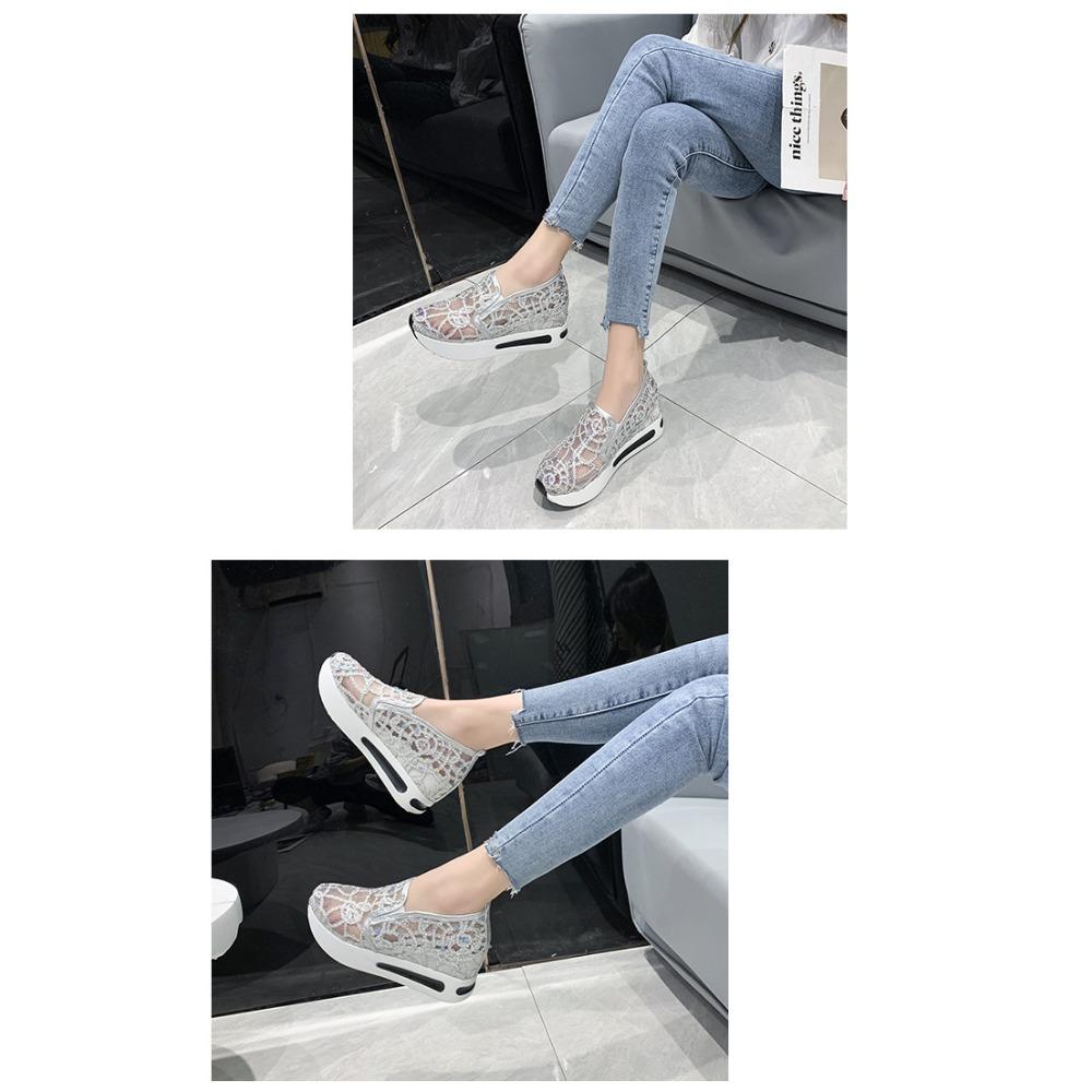 Летние сетчатые дышащие повседневные мокасины для женщин