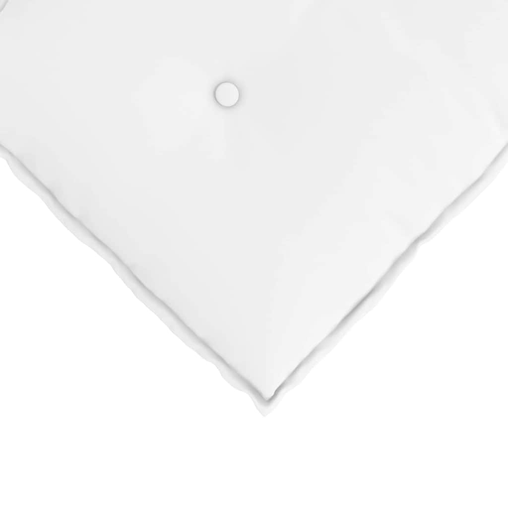 Back Cushion White 140 x 19 x 50 cm Fabric