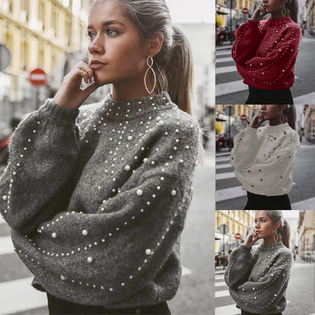 Женский повседневный свитер, пуловер с толстыми иглами и длинными рукавами