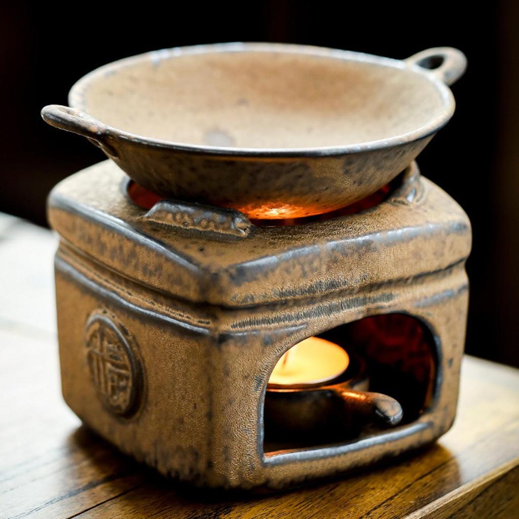 Маслонагреватель в китайском стиле, винтажная печь, подставка для чайной свечи, диффузор для свечи, набор для аромалампы для СПА, йоги, декора спальни, медитации