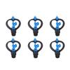 15Pcs Lawn Sprinkler Nozzle G1/2 External Thread 360 Degrees  Automatic Rotation Mid Range for Lawn Garden