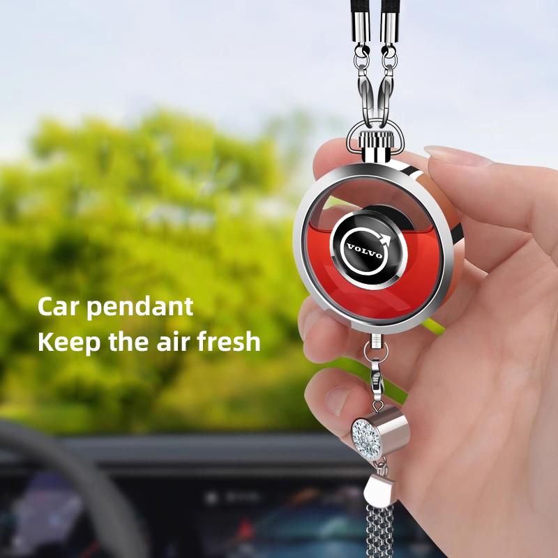 brpez4 Car Perfume Pendant Air Freshener Hanging Perfume Empty Bottle Diffuser For Volvo EX30 EX90 EM90 C40 S40 S80L XC-Classic V60 V40
