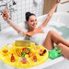 Thickened PVC Inflatable Pineapple Ice Bar Floating Drink Tray Foldable Inflatable Beer Glass Holder Stand