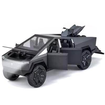 Литье под давлением 1:24 Модель автомобиля Cybertruck Alloy Pullback, 1 шт., черный