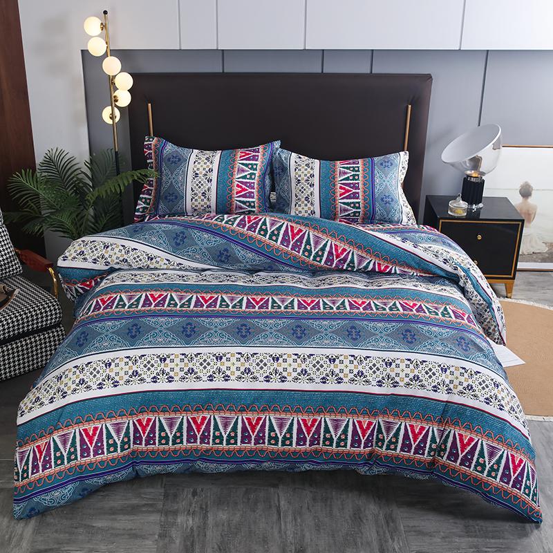 Bohemian Mossaic Ethnic Vintage Bed Linen Set King Queen Full Twin Size Duvet/Doona Cover Set