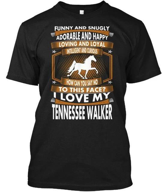 Snugly Adorable Loyal Tennessee Walker Funny And T shirt Made in USA S to 5XL