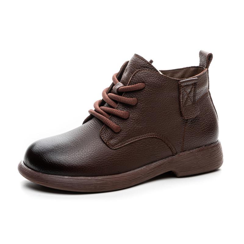 Ботинки из натуральной коровьей кожи на плоской подошве, повседневные ботинки Martin