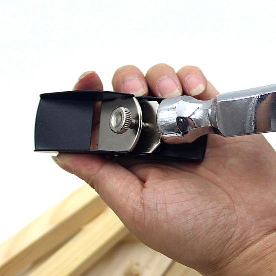 Мини-обрезной рубанок с острым лезвием, регулируемый плоский нижний станок для снятия заусенцев, деревообрабатывающий инструмент, сверхмощный маленький строгальный станок по дереву, строгальный блок, строгальный станок, плотник