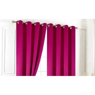 Плотные шторы UNI Cristal Fushia