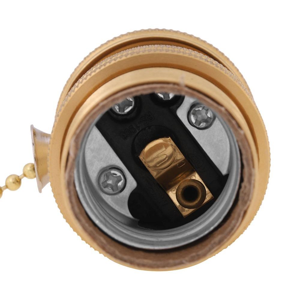 E26 E27 Base Lamp Socket Holder Copper Material Pendant Lamp Holder Light Socket Pendant Lighting