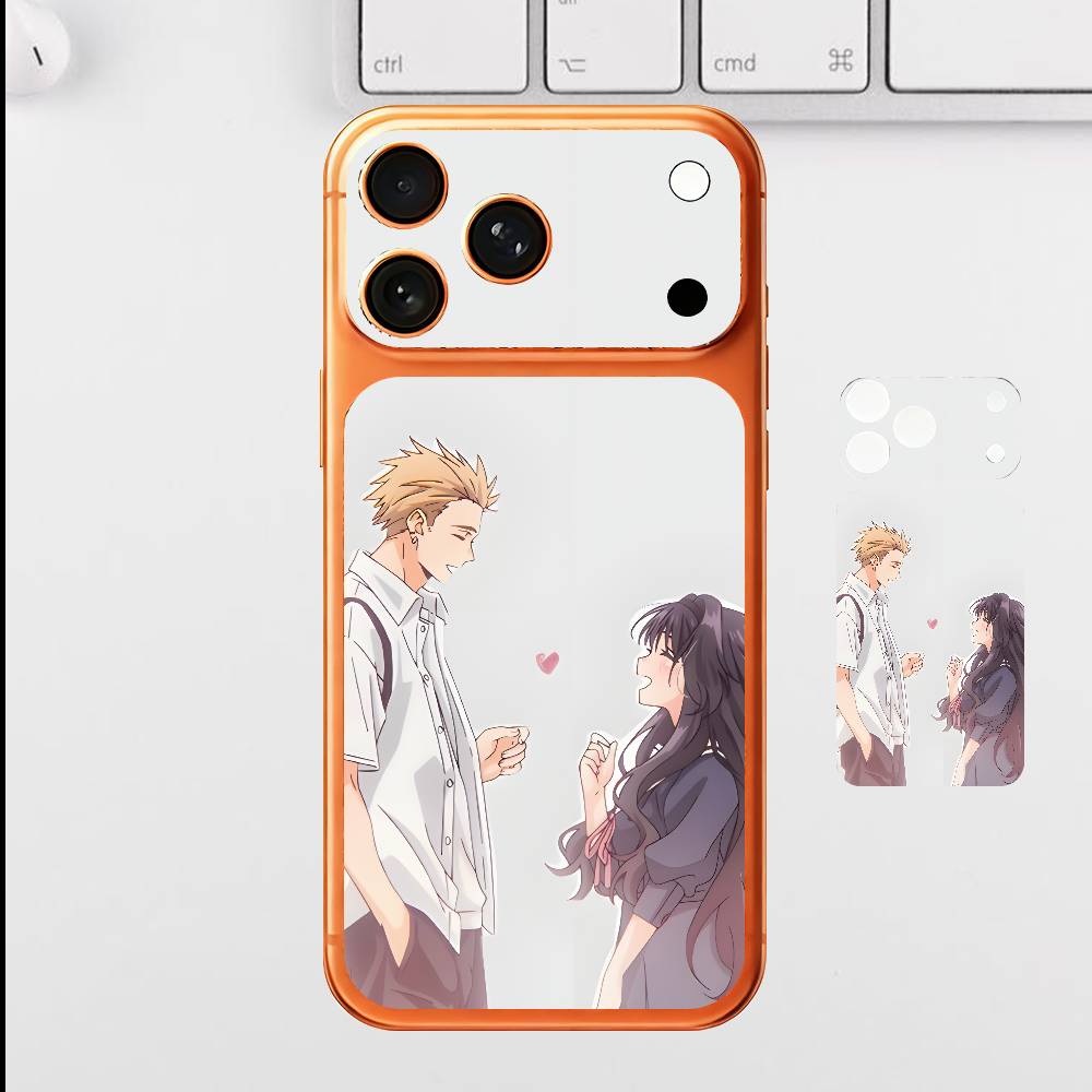 Аниме W-Вагури R-Ринтаро Для IPhone 17 Pro ProMax Полная Задняя Крышка Наклейка Обёртка Плёнка Защитная Наклейка на Заднюю Панель