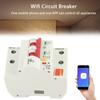 3P Circuit Breaker 2P Circuit Breaker Smart WIFI Circuit Breaker Phone APP Remote Switch PA66‑DSM Flame Retardant Shell AC220V