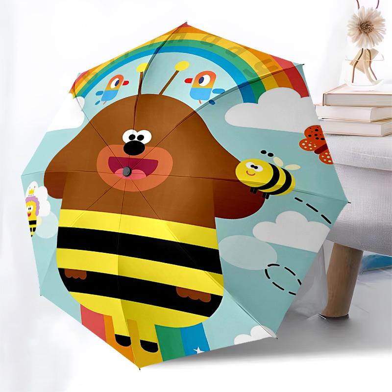 Bee, Rainbow Automatic Opening and Closing, 8 rib Structure Portable Umbrella, Suitable for Men and Women in All Seasons  Perfect Gift for H