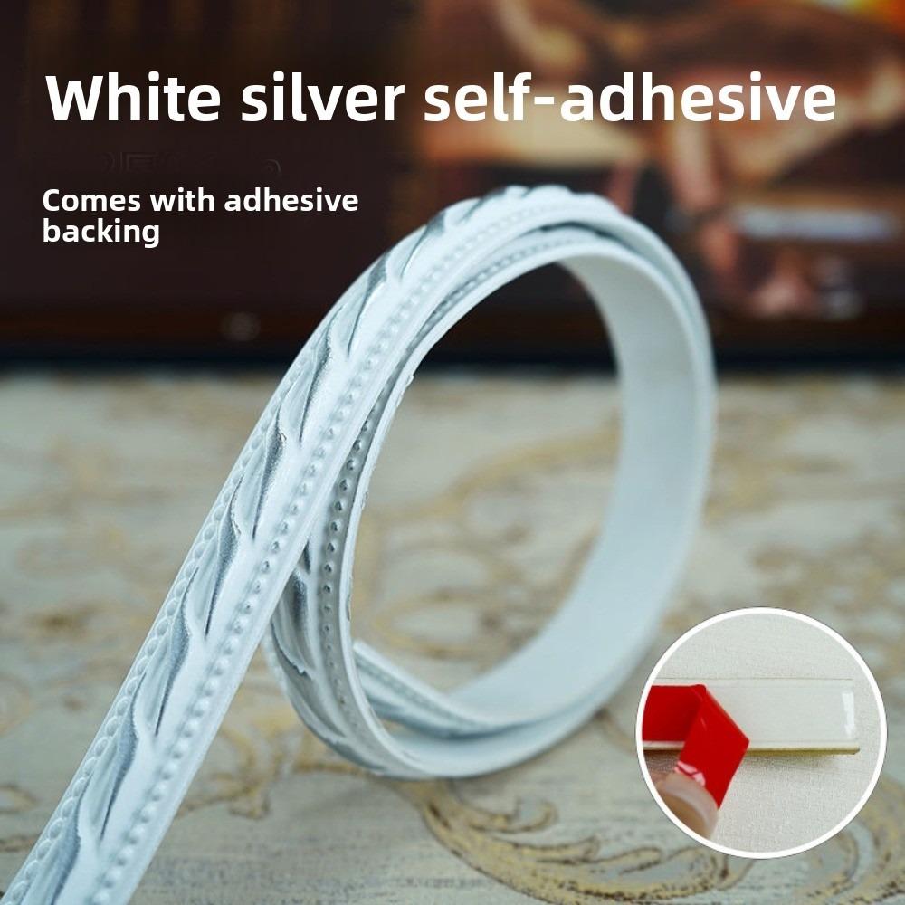 1мx12мм Декоративная линия для стен Самоклеящаяся Имитация тиснения Потолочный плинтус Водонепроницаемая 3D Декоративная отделка для дома