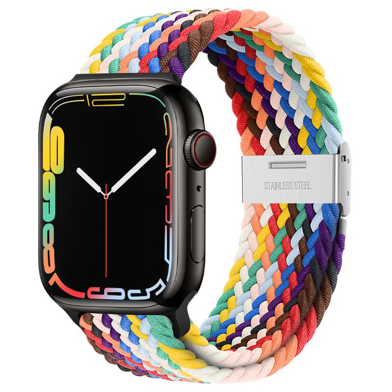Strap For Apple watch Ultra 2 band 49mm 45mm 44mm 40mm 41mm 42mm 46mm Braided solo loop correa bracelet series 7 3 se 8 9 10 11