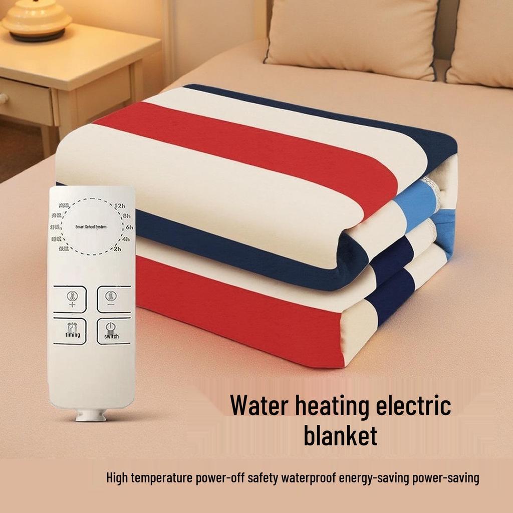 Smart Electric Heating Blanket with Dual Control & Dehumidification for Home - Dust Mite Removal, Water Heating, Constant Temperature