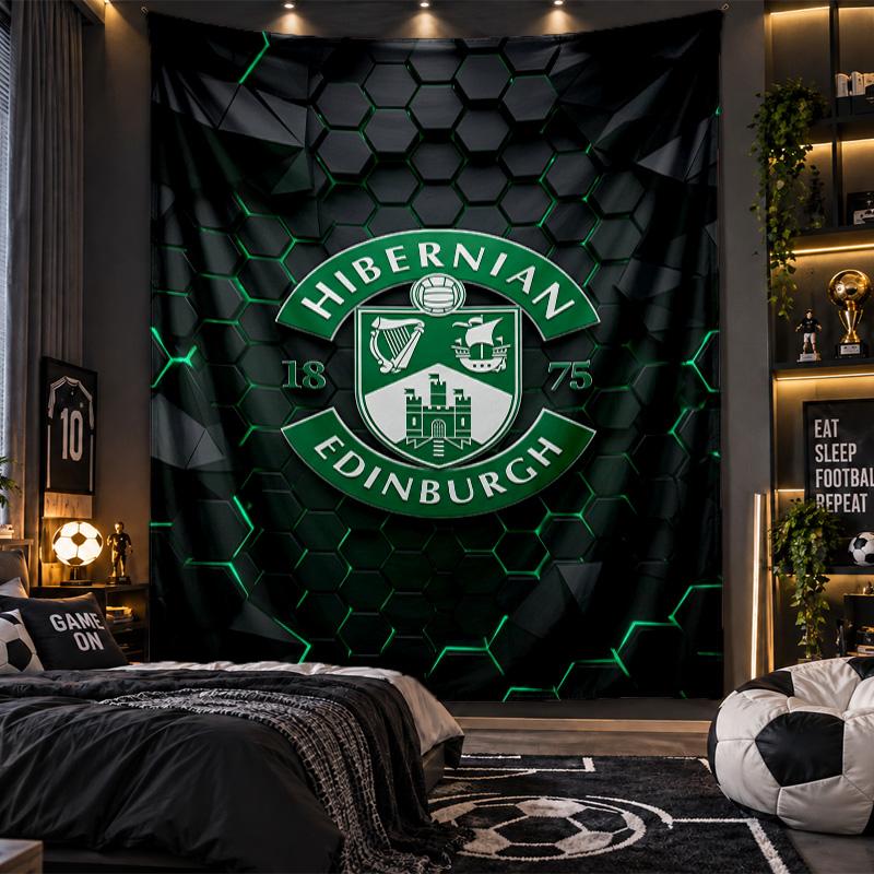 Wall Hanging Tapestry Hibernian FC Print Cloth for Living Room Bedroom Home Decor