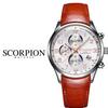 [SCORPION] SCORPION Neith Хронограф Кожаные часы с D-образной застежкой SP3348L-WRG