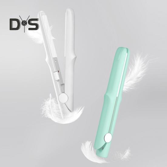 Мини-щипцы для завивки двойного назначения 2-в-1, плойка, выпрямитель для волос, щипцы для завивки, быстрый нагрев, портативный, для путешествий, для женщин, для коротких и длинных волос, укладка