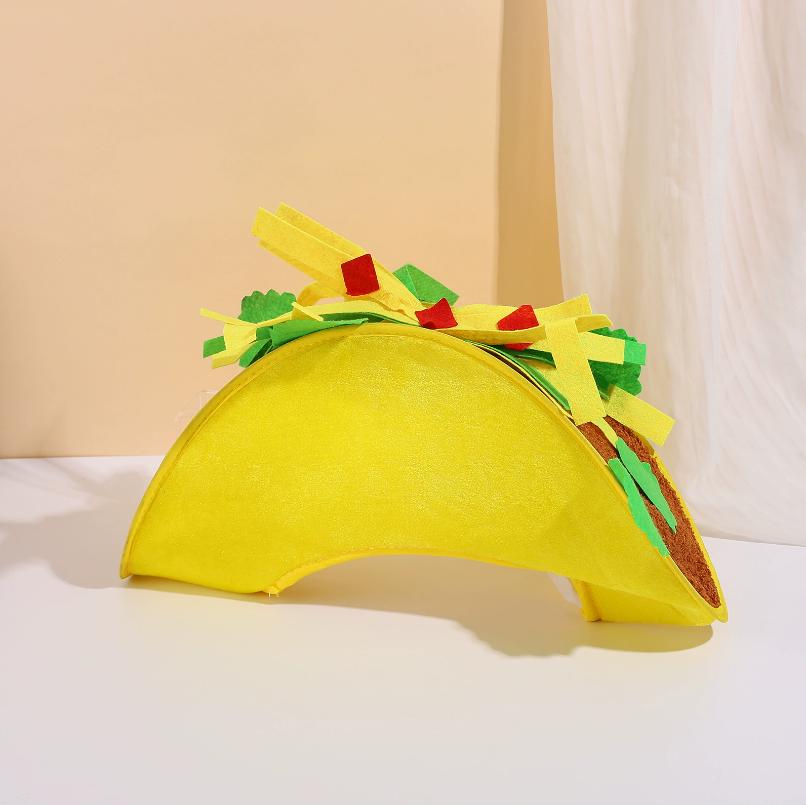 2025 New Funny Fry Fried Cap Carnival Fair Costume Novelty Velvet French Fries Hat for Party Halloween Christmas Drop Shipping