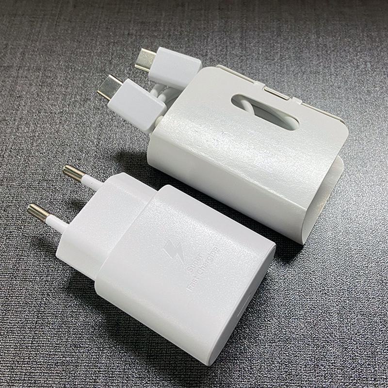Для Samsung 25 Вт супер быстрое зарядное устройство Usb Type C Cargador для Galaxy S23 S20 S21 S22 S23 S24 Plus A54 A34 адаптер для Z Flip 5 3 раза 5 3 4