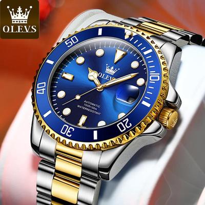 6650 с подарочной коробкой Роскошные зеленые водные призраки Автоматические механические часы Водонепроницаемые мужские часы Мужские часы