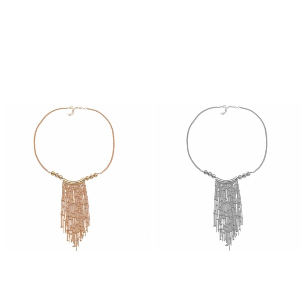 Exaggeration Tassel Long Necklace Tassel Bead Multi-layer Long Sweater Chain Jewelry Accessories Neckchain