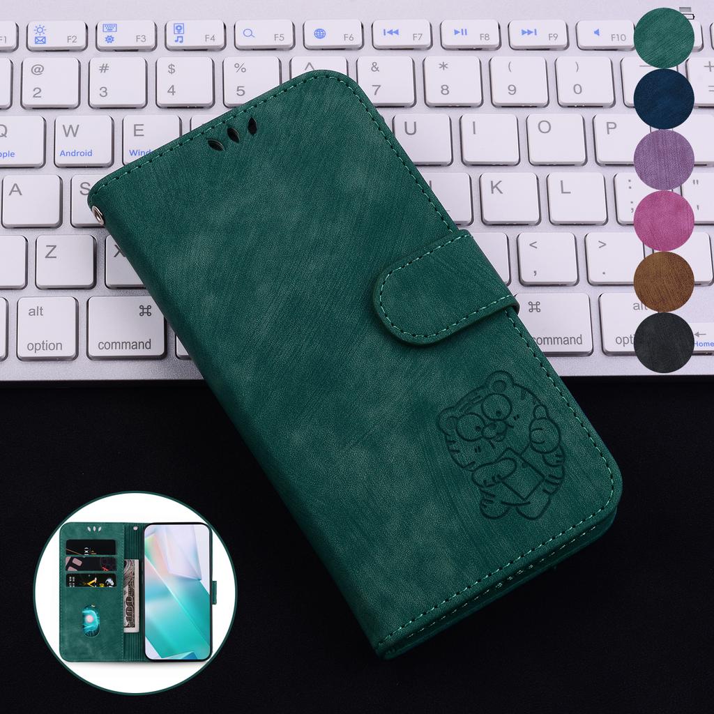 Retro Lovely Tiger Leather Case For Oppo Reno12 Reno11 A3 Pro A59A79 A38 A78 A58 A98 Kickstand Wallet Card Slots Book Cover For Oppo Reno8 T Reno7