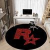 1 шт. Круглый ковер с логотипом Rockstar Games для офиса, коврик для помещений, подходит для офиса, под офисные стулья, спальни, гостиной, домашнего декора, декора комнаты