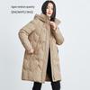 Women's Hooded Mid-Length Down Jacket