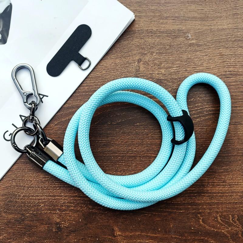 Universal Crossbody Lanyard Strap For Samsung S24 A55 A35 Phone Case Cover Sport Climbing Colorful Nylon Single Cord 120CM Rope