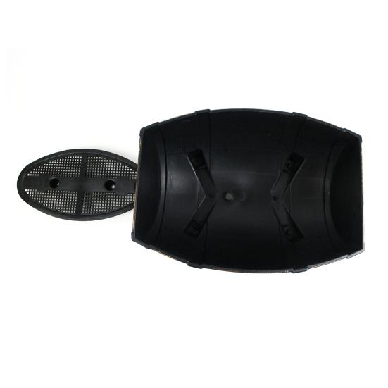 Rustic Half Barrel Planter Weather Resistant Flower Pot with Drainage Hole Indoor Outdoor Barrel Flowerpot for Flowers Herbs