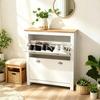 Elegant Shoe Cabinet, Versatile Shoe Cabinet, Modern Shoe Tilt Cabinet with Storage Space and Shelf