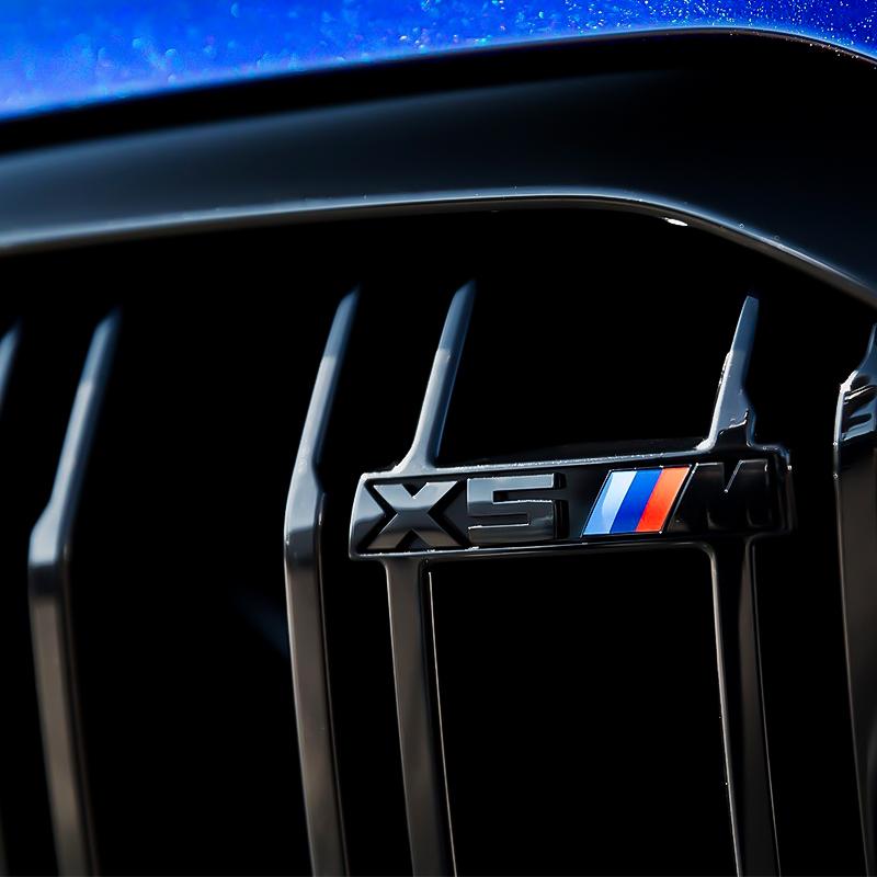 Gloss Black White 3D ABS Logo X2 Performance Badge For BMW M Power X5 X6 Front Grille Emblem X3 X4 Auto Car Exterior Accessories WT5