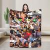 Friends Television Cartoon Blankets Warm Soft Plush Throw Blanket For Couch Bed Travel Office Flannel Bedspread Bed Cover