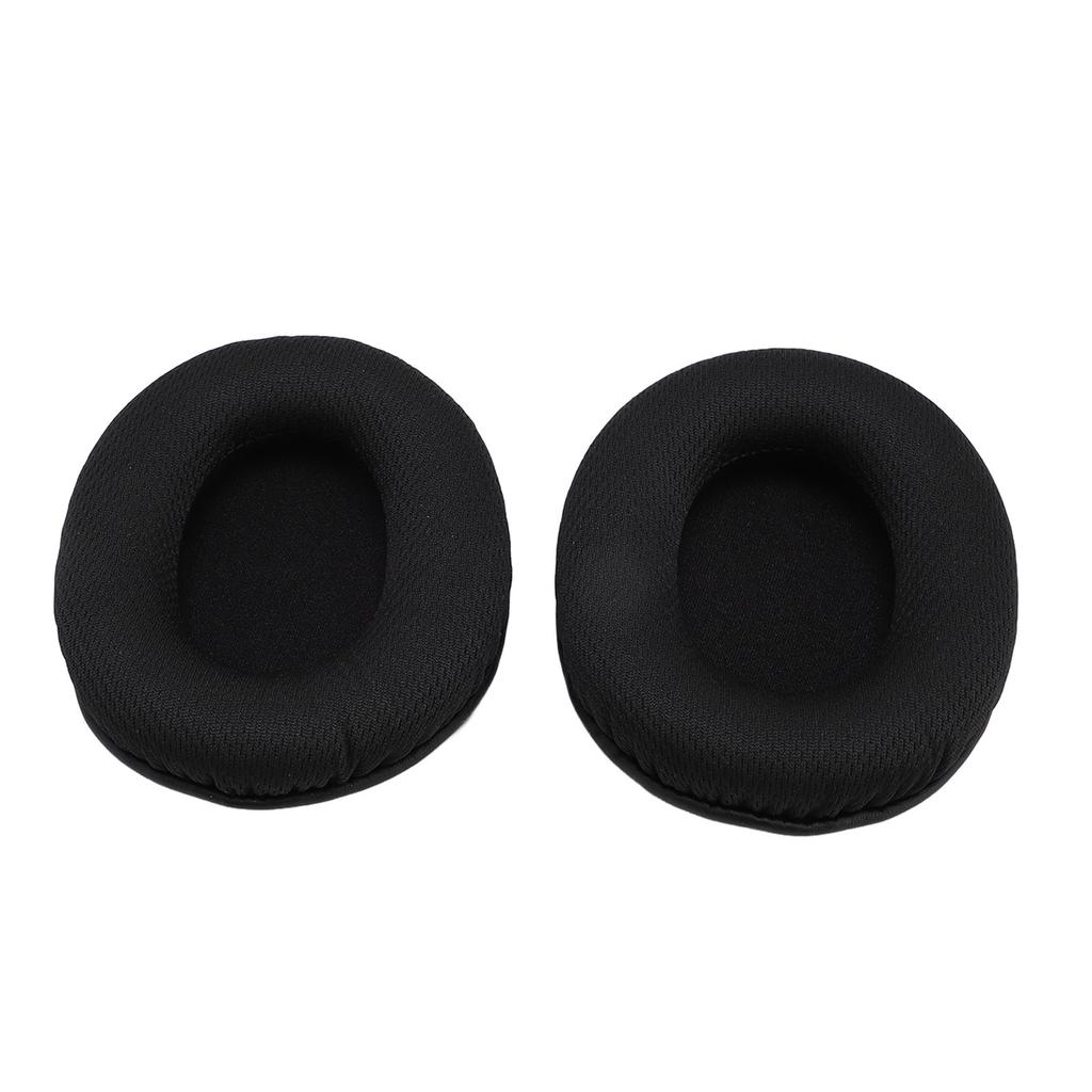 4PCS Headphone Earpads Memory Foam Mesh Fabric Cushions Headset Ear Cover Replacement for Cloud Stinger Core Black