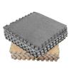 10Pcs Plush Foam Interlocking Carpet Tiles 11.8 X 11.8in Anti Slip Versatile Soft Interlocking
