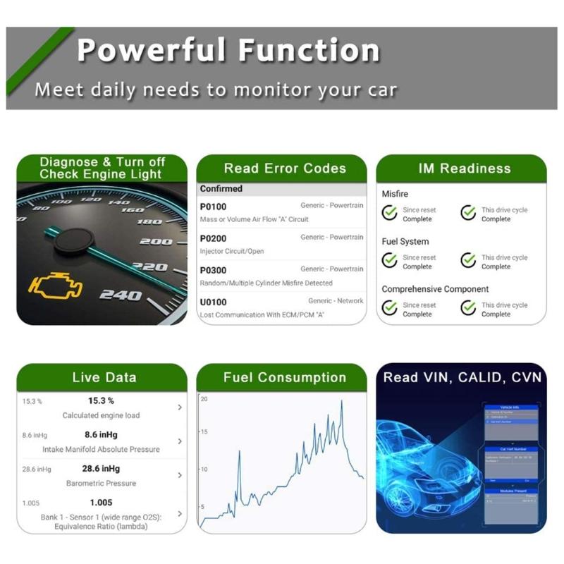 Беспроводной Bluetooth-совместимый диагностический сканер OBD2, считыватель автомобильных кодов и инструмент сканирования ELM327 OBD2 для IOS Android
