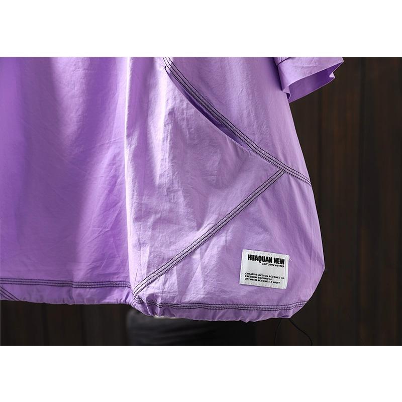 Dimanaf 2025 Летняя футболка женская с коротким рукавом и длинными пуговицами свободные топы футболки