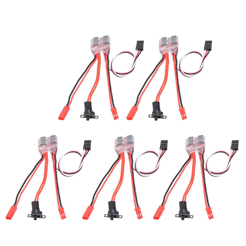 5 шт. 30A щеточный ESC с тормозом, двусторонний, с разъемом JST, микрорегулятор скорости 30A для 130