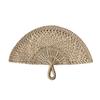 Handmade Straw Weaving Fan Natural Sea Grass Raffia Hand Fan Semicircular Woven Palm Leaf Handheld Fan Summer Cooling Fan Wedding Party Decoration