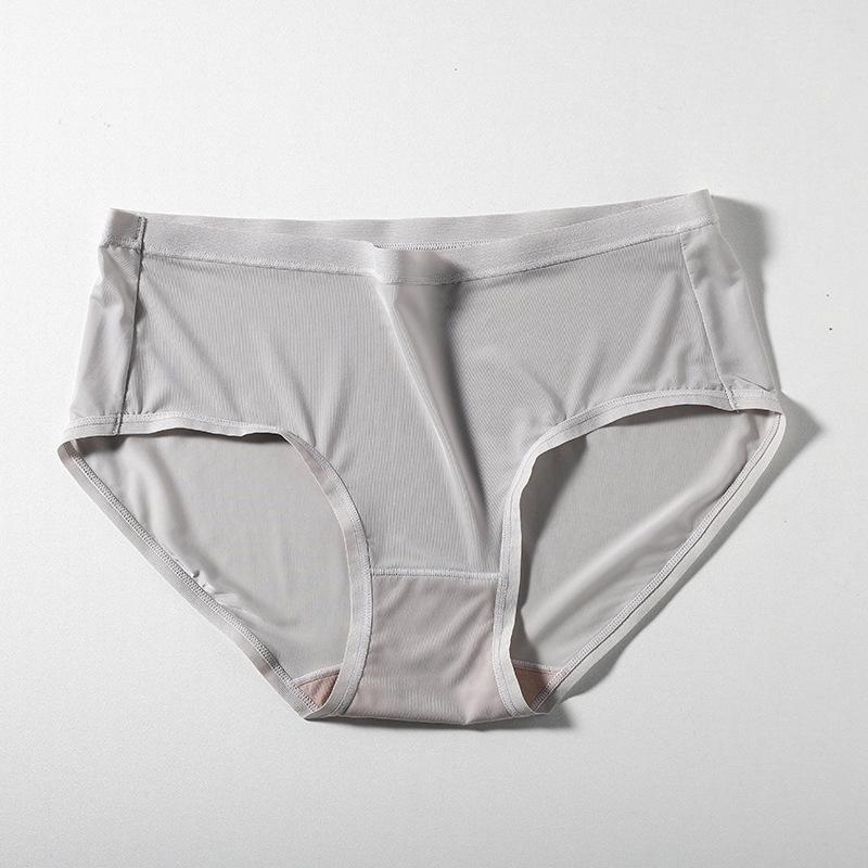 Ladies Spring and Summer Ice Silk Breathable Comfortable Quick Dry Anti Bacteria Waist Triangle Briefs