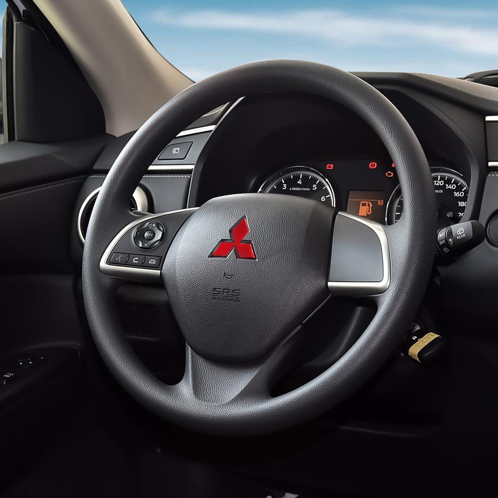 Car Steering Wheel Center Sticker Emblem Decoration For Mitsubishi Lancer 10 9 EX Outlander 3 ASX L200 Competition Ralliart