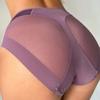 Simple Seamless Breathable Ice Silk Hollow Mesh Women's Underwear Mid-waist Briefs Sexy and Comfortable Underwear