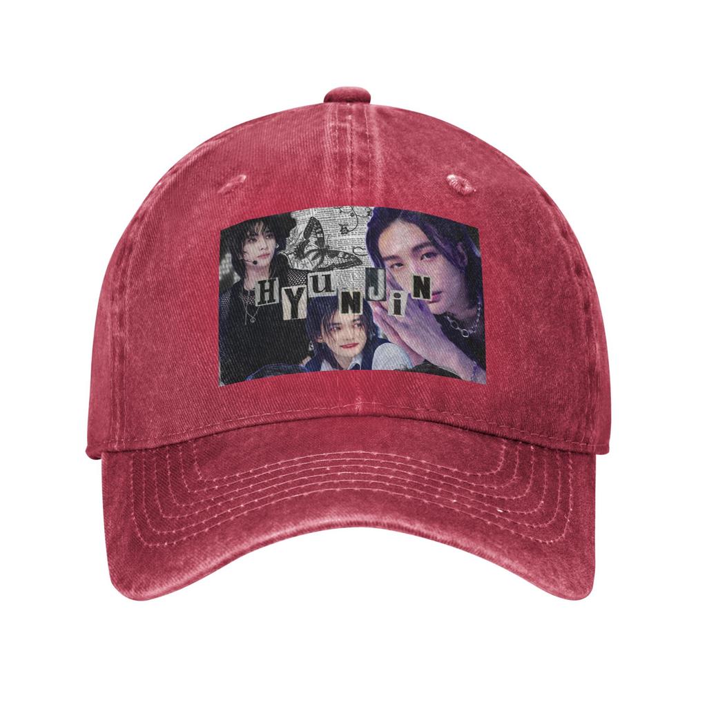 HyunJin Korean Kpop Singer Denim Cap Casual Baseball Caps Adjustable Hat Summer Unisex Baseball Hats