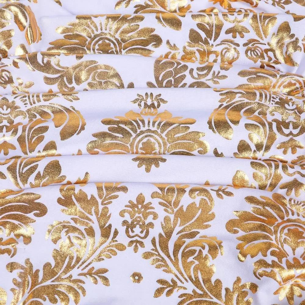 Dust-proof Bronzing Elastic Chair Cover Full Cover Wedding Chair Cover Restaurant