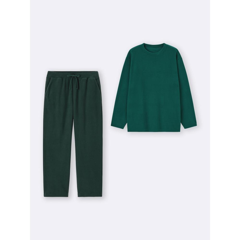 GU by Uniqlo Флисовый комплект для отдыха с длинным рукавом и длинными брюками 